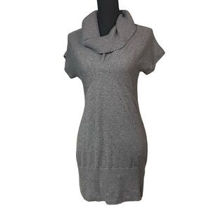 Banana Republic Gray Knit Cowl Tunic Dress MI0196